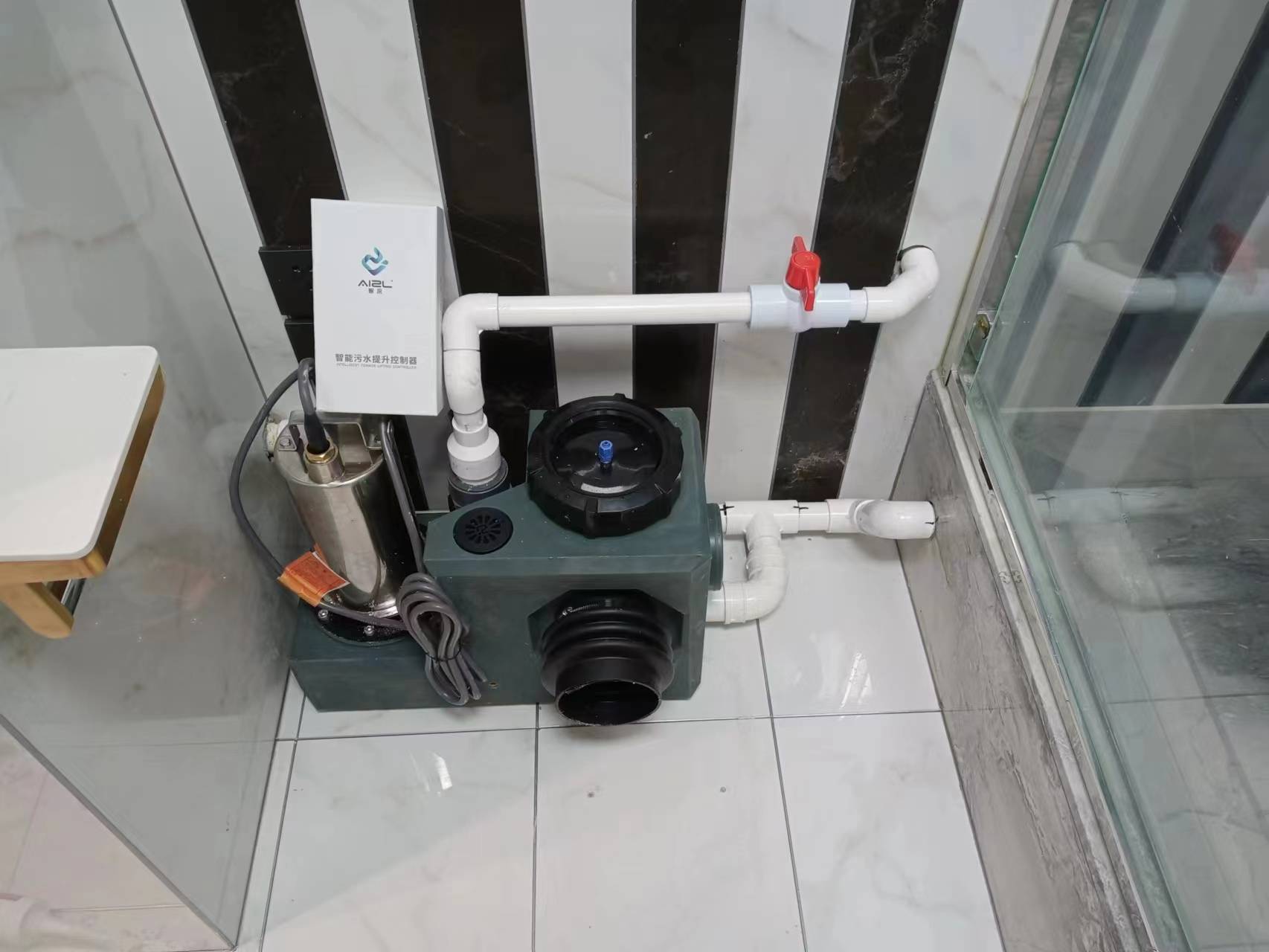 华为手机进水声波排水
:智流的智能污水提升器，机器连续排水无压力