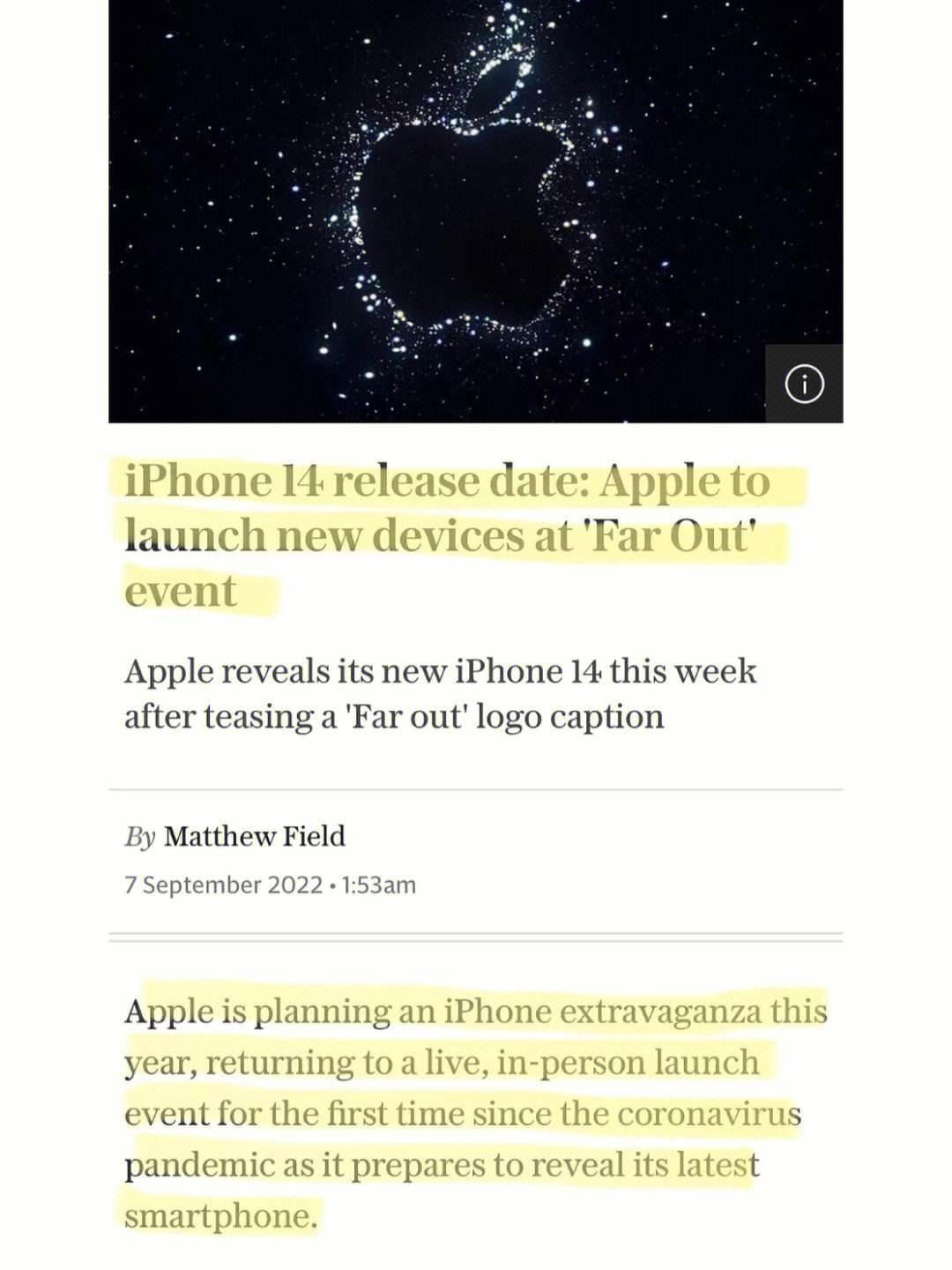 最近关于苹果手机的新闻有哪些的简单介绍